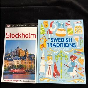 2 Pristine Books On Sweden “Stockholm PB & HB “Swedish Traditions”